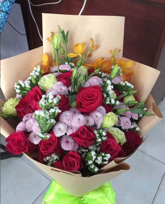 Mẫu hoa tươi bó - HTB003