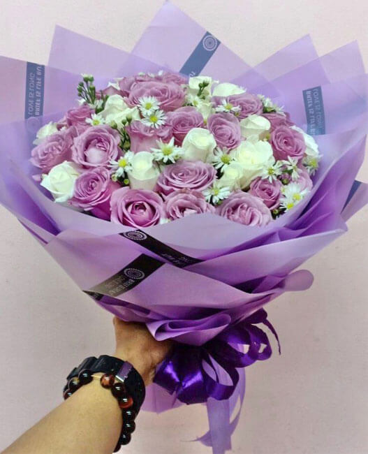 Mẫu hoa tươi bó - HTB014