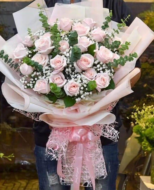 Mẫu hoa tươi bó - HTB015