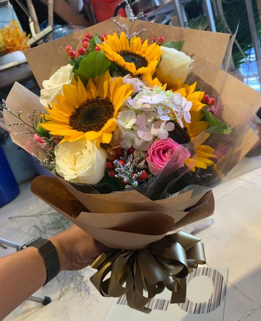 Mẫu hoa tươi bó - HTB023