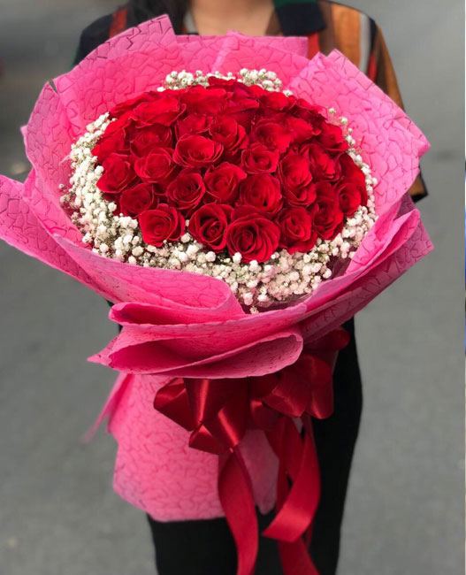 Mẫu hoa tươi bó - HTB027