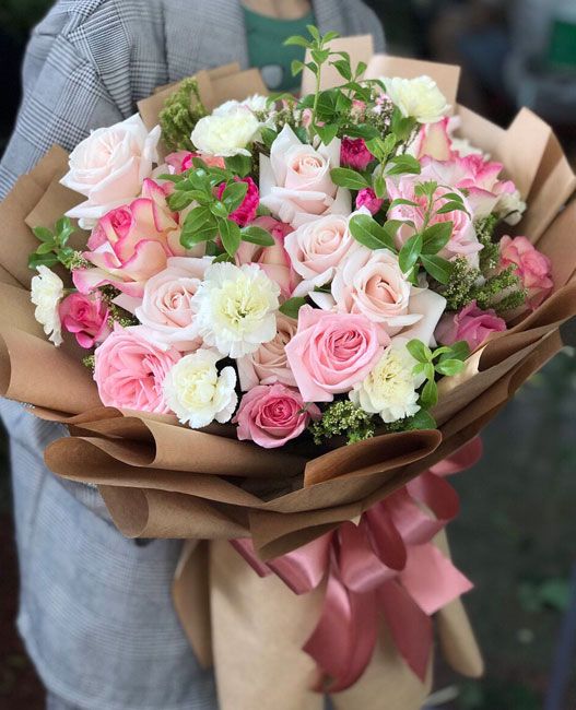 Mẫu hoa tươi bó - HTB028