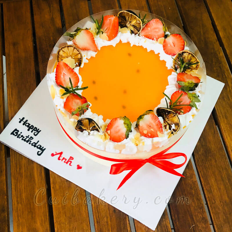Mẫu Bánh Mousse Chanh Dây - MCD018